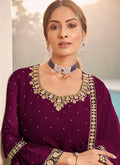 Magenta Gharara Suit In usa uk canada