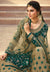 Turquoise And Beige Gharara Style Suit In usa