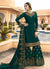 Dark Green Ethic Pakistani Gharara Suit