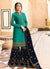 Turquoise And Blue Pakistani Gharara Suit