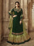 Green Embroidered Wedding Lehenga Kurti