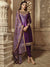 Purple Golden Party Wear Lehenga Suit