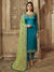 Rama Blue And Green Wedding Lehenga Suit 