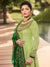 Light Green In Combination Churidar Suit