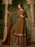 Olive Golden Koti Style Georgette Gharara Suit