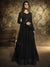 Black Golden Detail Anarkali Gown