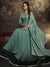 Peacock Green Party Wear Anarkali Suit