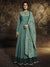 Peacock Green Party Wear Anarkali Suit