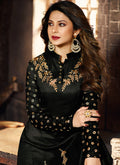 Black And Golden Ethnic Embroidered Anarkali Suit