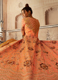 Orange Anarkali Lehenga/Pant Suit In usa uk canada 