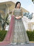 Grey And Pink Anarkali Lehenga And Pant Suit