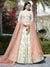 White And Pink Anarkali Lehenga And Pant Suit