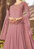  Purple Multi Embroidered Georgette Anarkali Suit