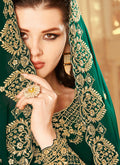 Green Golden Anarkali Suit In usa