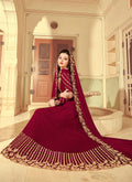 Red Golden Anarkali Suit In usa uk canada
