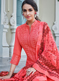 Lucknowi Embroidered Pants Suit