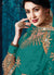 Turquoise Mirror Designer Anarkali Suit In Germany