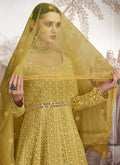 Indian Suits - Yellow Anarkali Suit