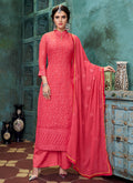 Pink Lucknowi Palazzo Suit