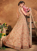 Peach Anarkali Suit In usa uk canada