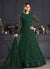 Deep Green Embroidered Indian Designer Anarkali