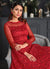 Red Indian Designer Anarkali In usa