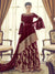 Maroon Indo-Western Style Gharara Suit