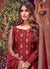 Indian Clothes - Bridal Red Designer Palazzo Suit