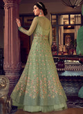 Light Green Anarkali Lehenga/Pant Suit In usa uk canada