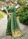 Green Silk Saree With Blouse