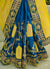 Yellow And Blue Silk Saree In usa uk canada 