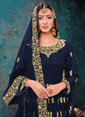 Dark Blue Anarkali Suit In usa