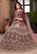 Red Ethnic Anarkali Suit In usa uk canada