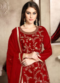 Embroidered Palazzo Suit