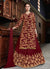 Red Golden Zardoshi Embroidered Party Wear Lehenga Suit