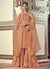 Orange Golden Gharara Suit