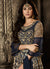 Navy Blue Golden Anarkali Suit In usa uk canada