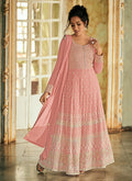 Light Pink Lucknowi Designer Anarkali Suit