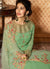 Green Delicately Embroidered Kalidar Anarkali Suit