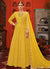 Yellow Anarkali Palazzo Suit 