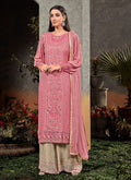 Embroidered Palazzo Suit