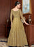 Yellow Zari Embroidered Flared Anarkali Suit , Salwar Kameez