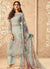 Teal Blue Pakistani Salwar Kameez